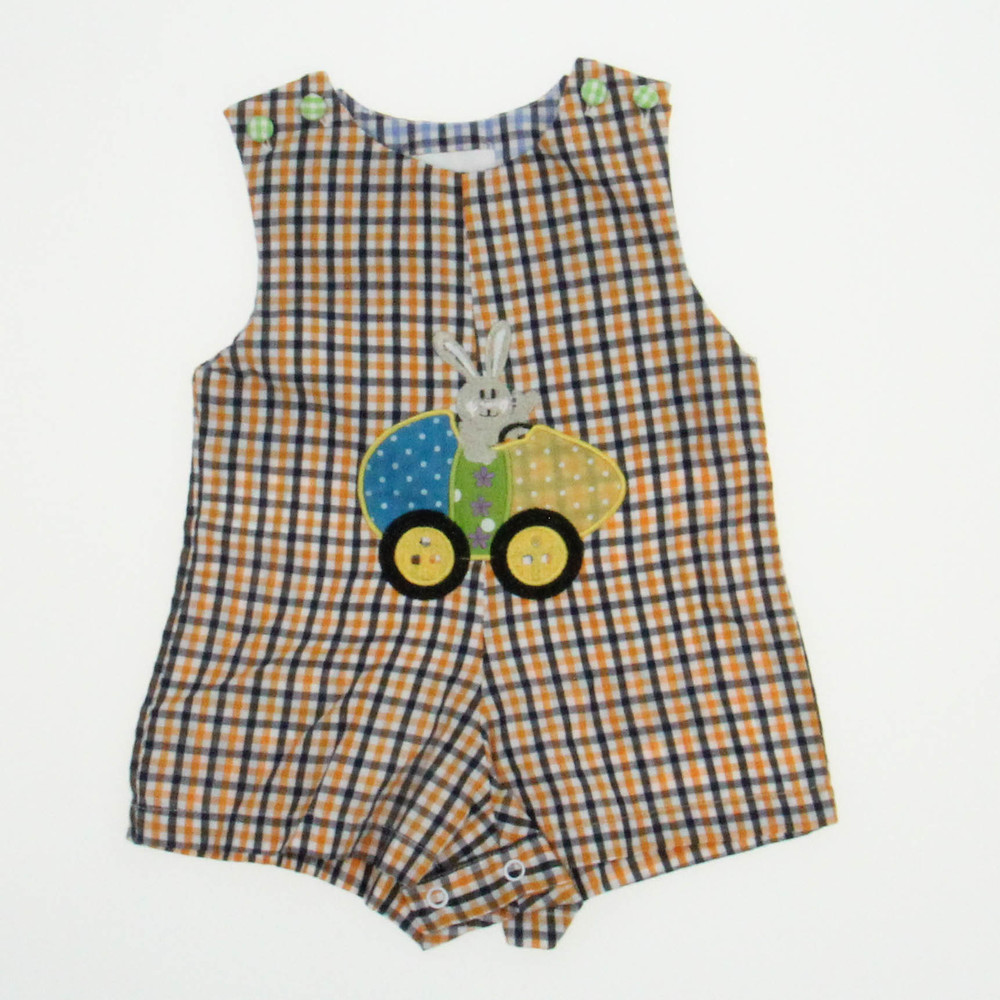 Lil Cactus Boys Orange | Black Romper size: 3-6 Months - Picture 1 of 2